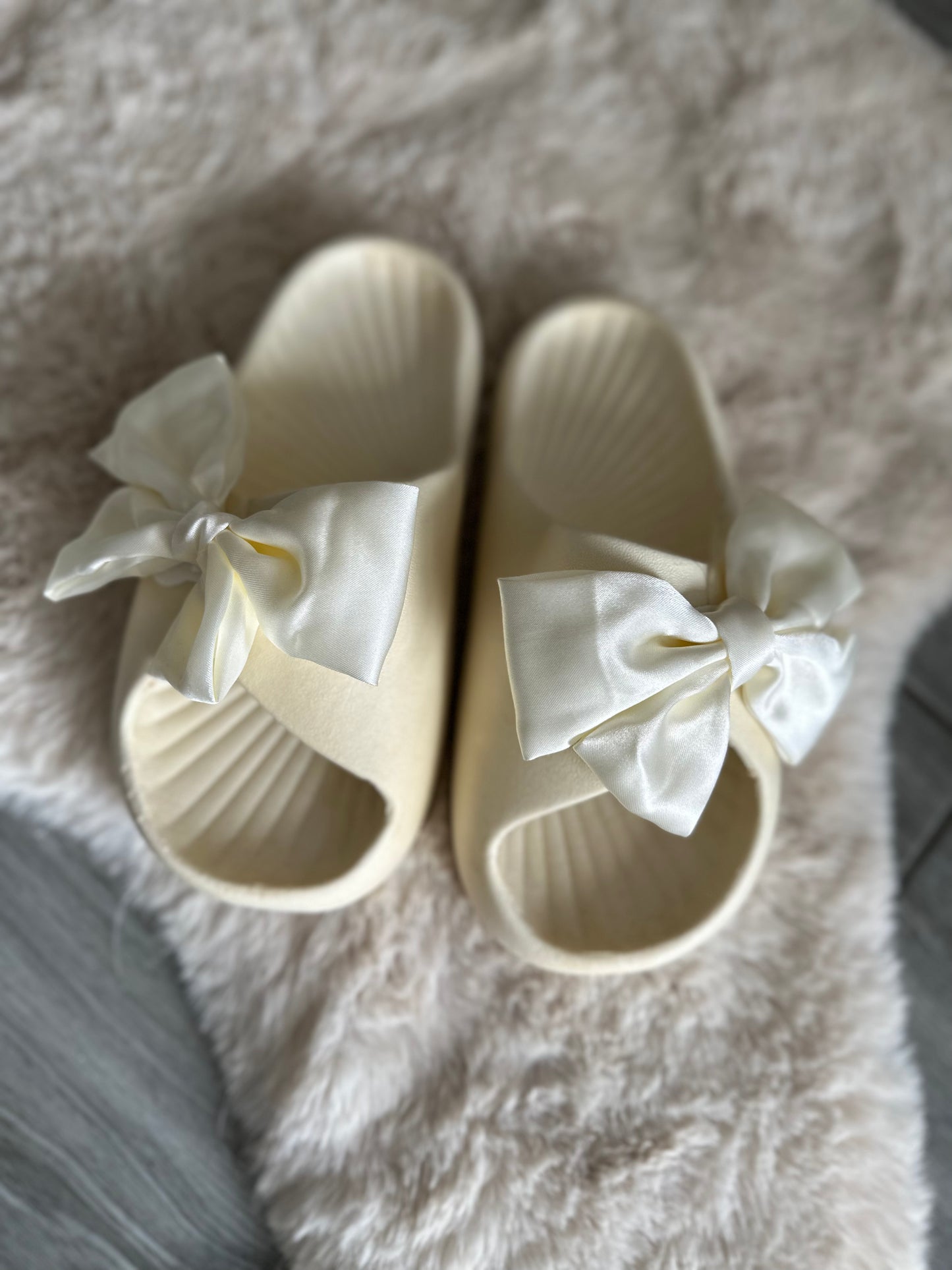 Maldives Satin Bow Sliders