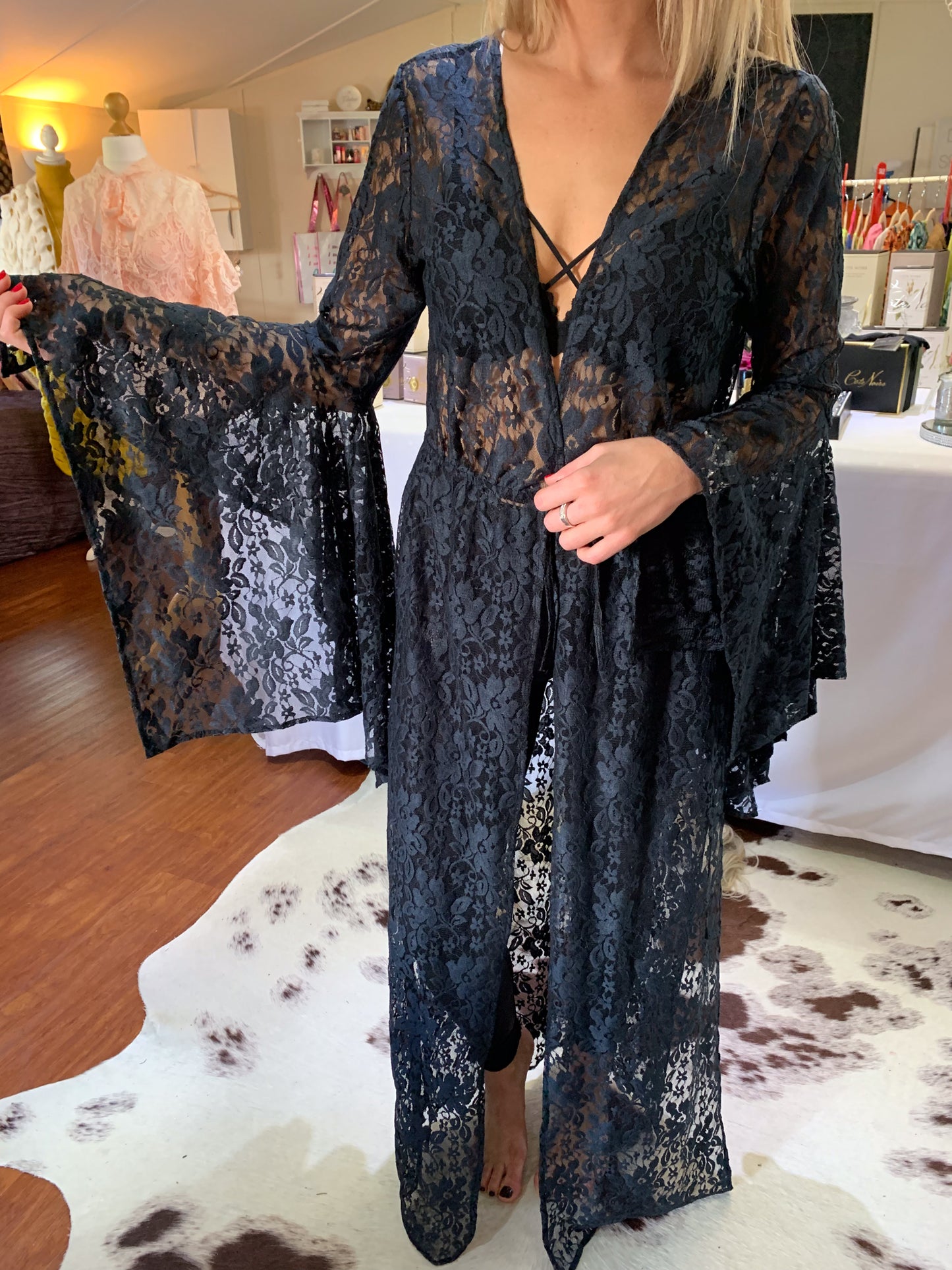 Lacey by Pink Flame Long Beach Cover-up Blush