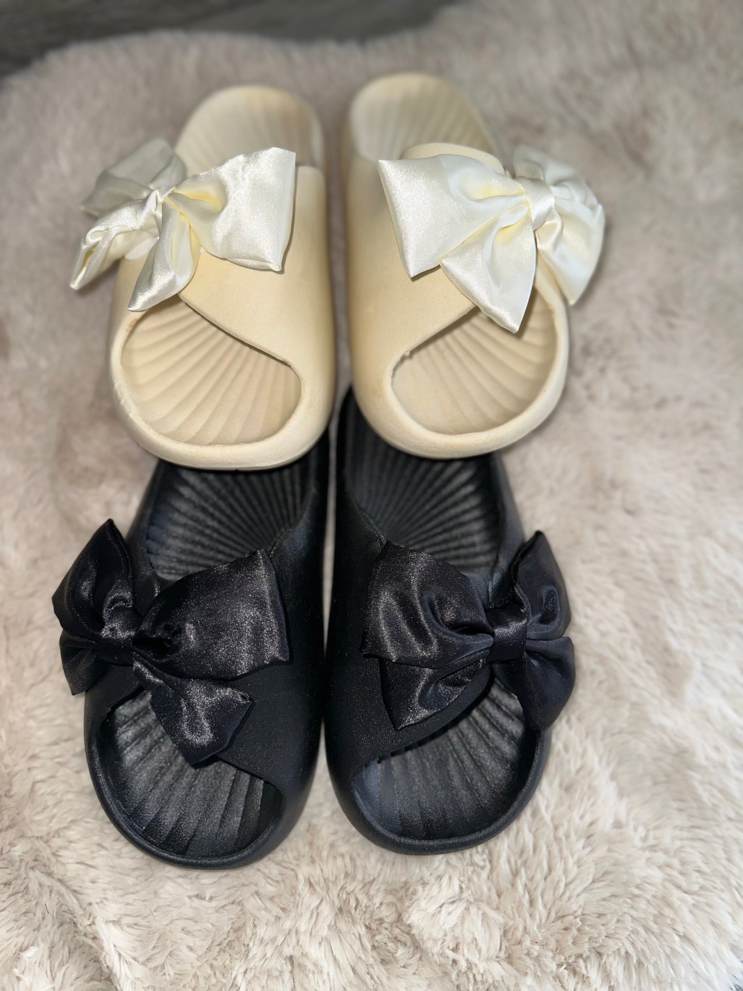 Maldives Satin Bow Sliders