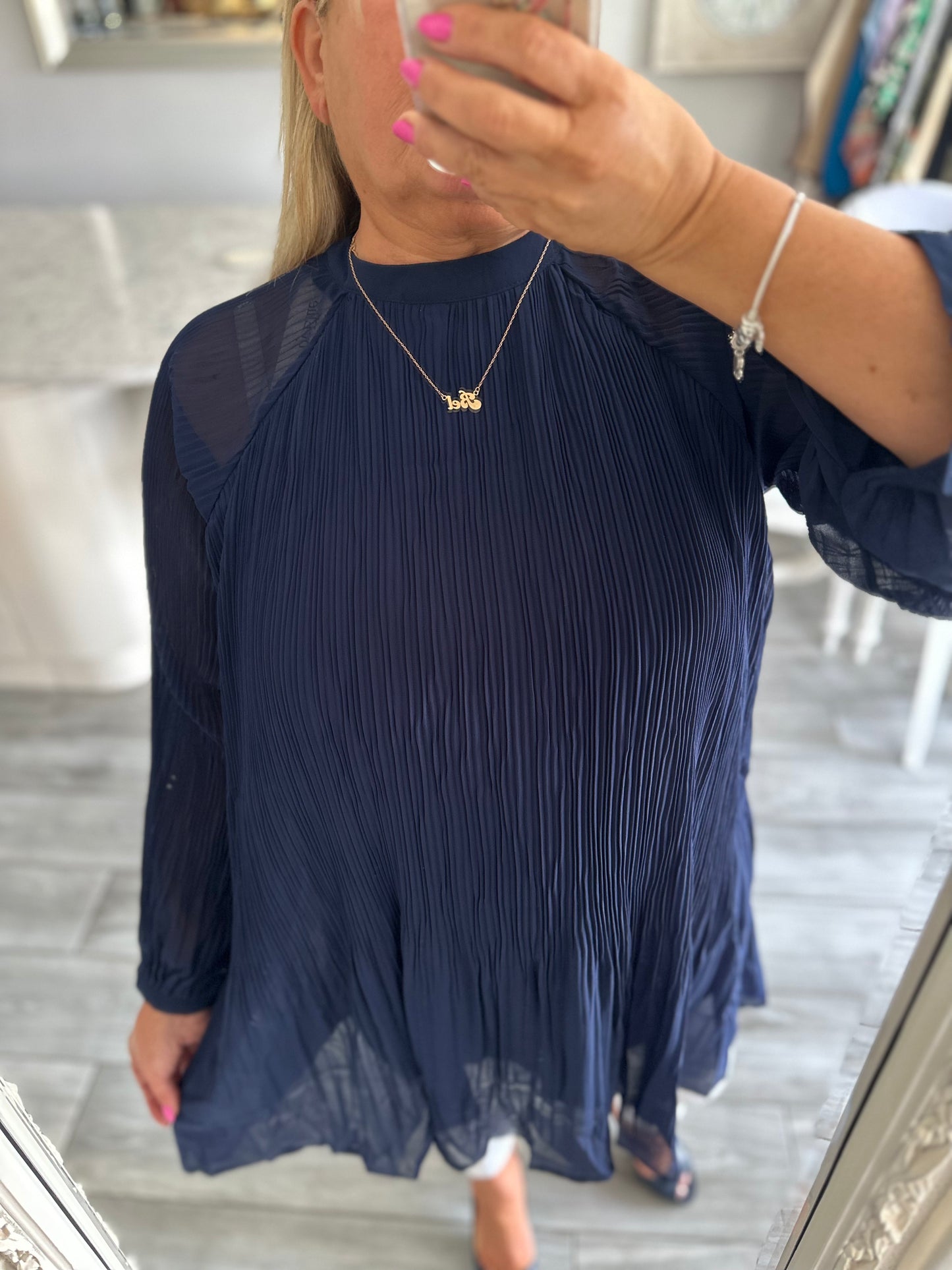 Elouise Plisse Top By Ellie