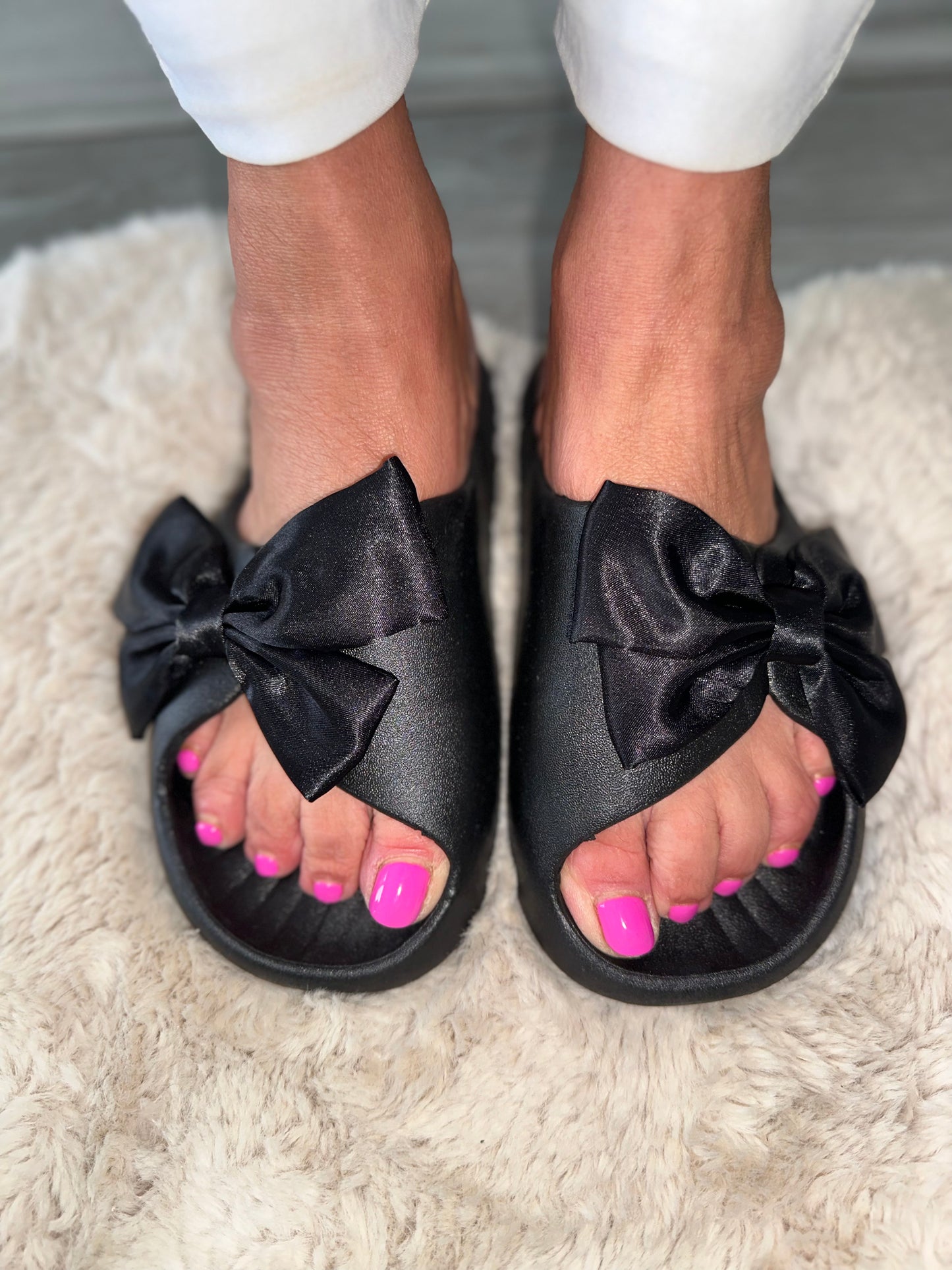 Maldives Satin Bow Sliders