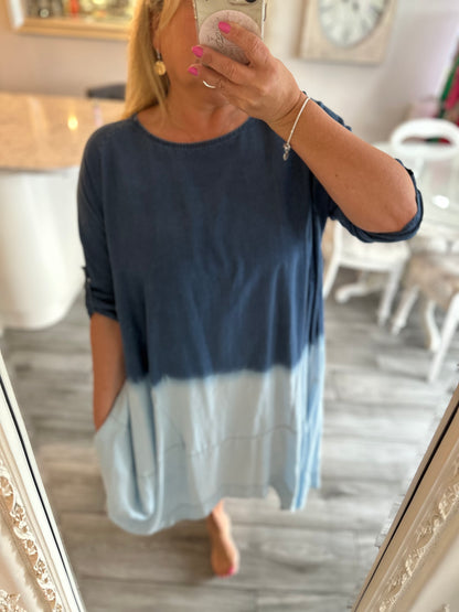 Amore Ombré Denim Dress