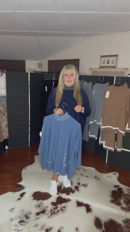 Pearly High Neck Jumper