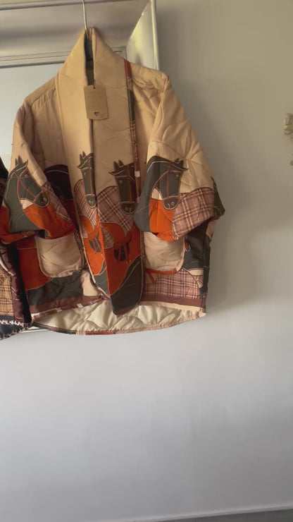 Newmarket Quilted Horse print Jacket